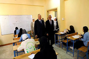 محافظ القاهرة يتفقد بدء امتحانات الفصل الدراسي الثاني للشهادة الإعدادية