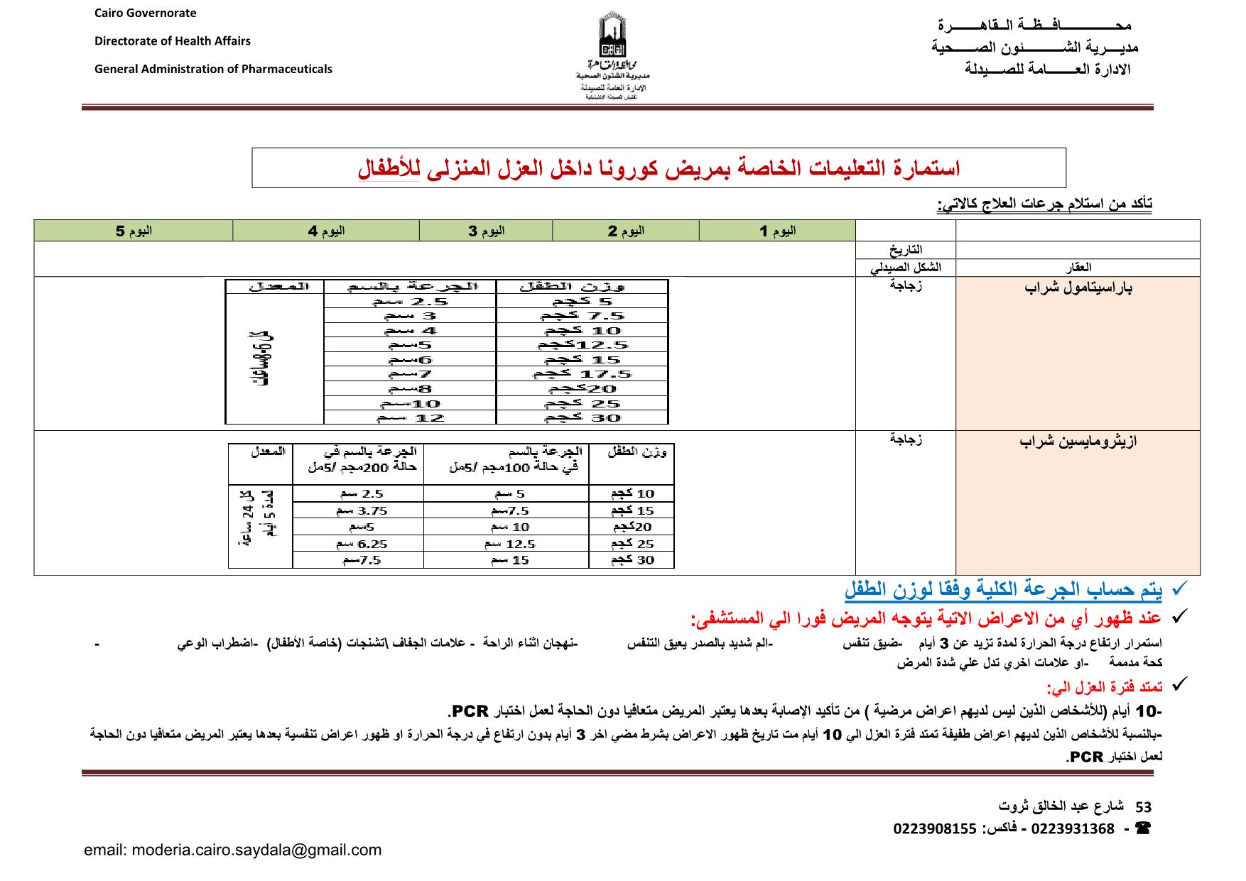 التعليمات الخاصة بمريض كورونا داخل العزل المنزلي