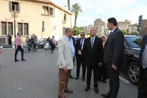 محافظ القاهرة يتابع أعمال تطوير ميدان محمد فريد